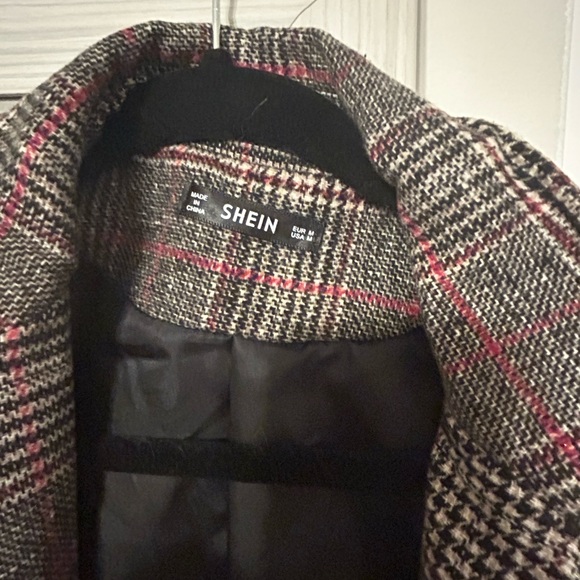 Plaid Trench Coat - Picture 6 of 7